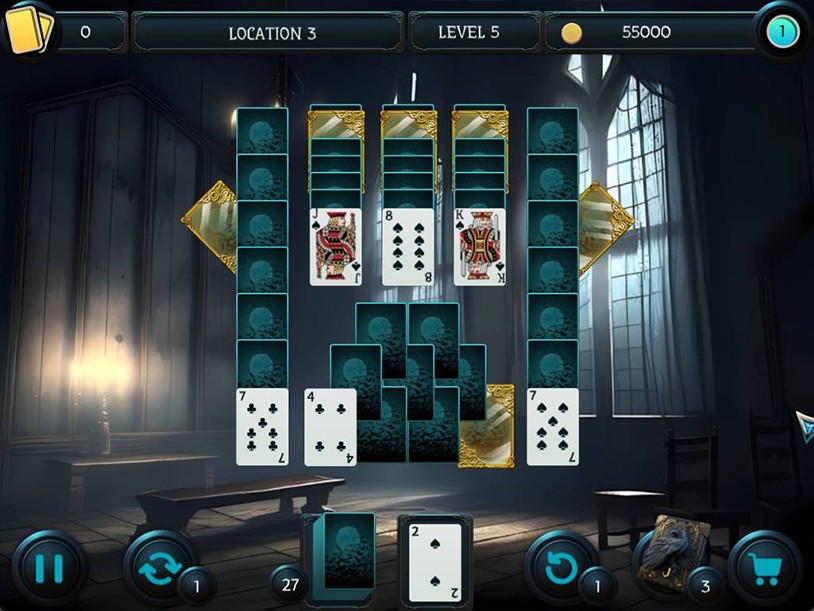 Mystery Solitaire The Black Raven 4 screenshot 2