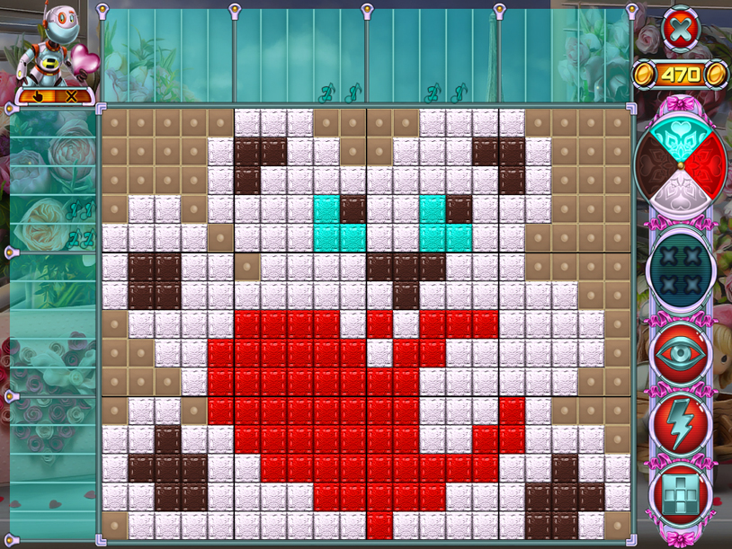 Rainbow Mosaics 11: Helper's Valentine screenshot 2