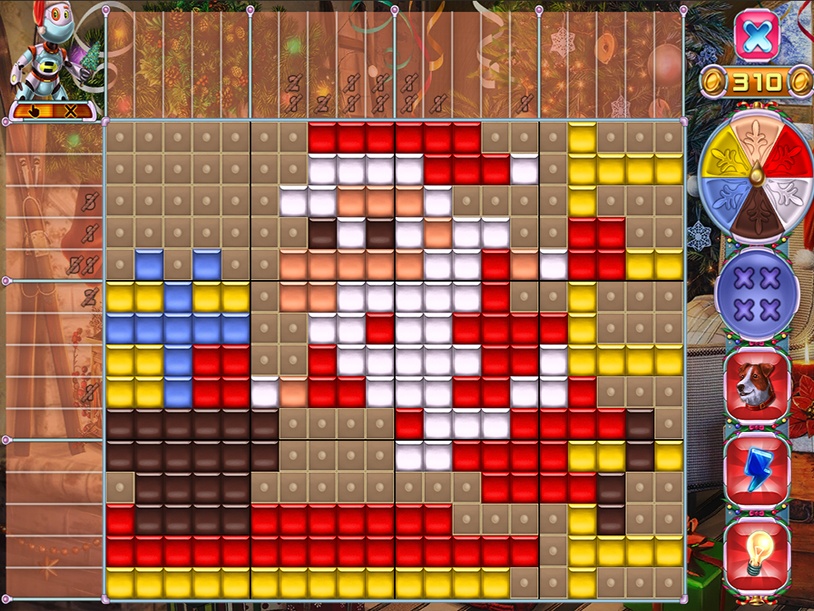 Rainbow Mosaics 16: Helper New Year! screenshot 1