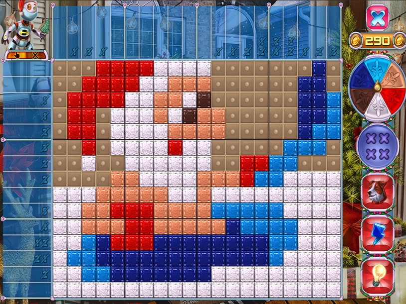 Rainbow Mosaics 16: Helper New Year! screenshot 2
