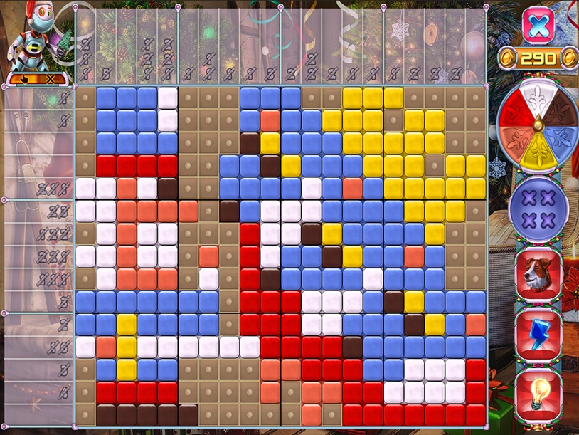 Rainbow Mosaics 16: Helper New Year! screenshot 3
