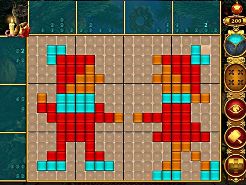 Rainbow Mosaics: Christmas Lights screenshot 2