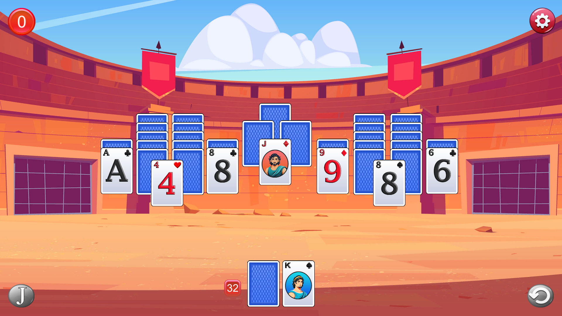 Roman Solitaire screenshot 1