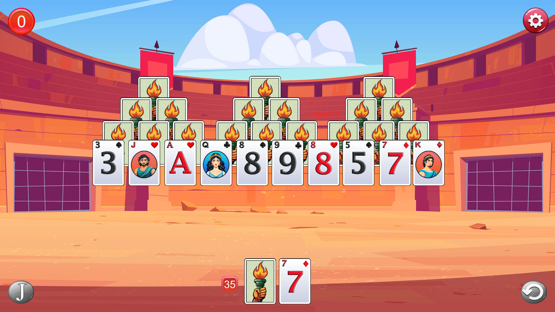 Roman Solitaire screenshot 4