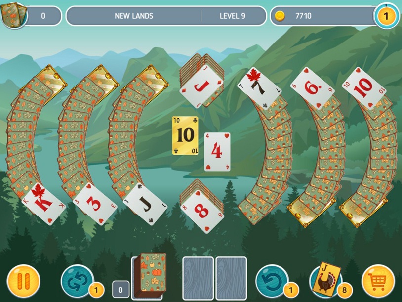 Solitaire - Match 2 Cards - Thanksgiving Day screenshot 2