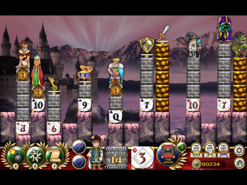 Solitaire Blocks: Royal Rescue screenshot 2