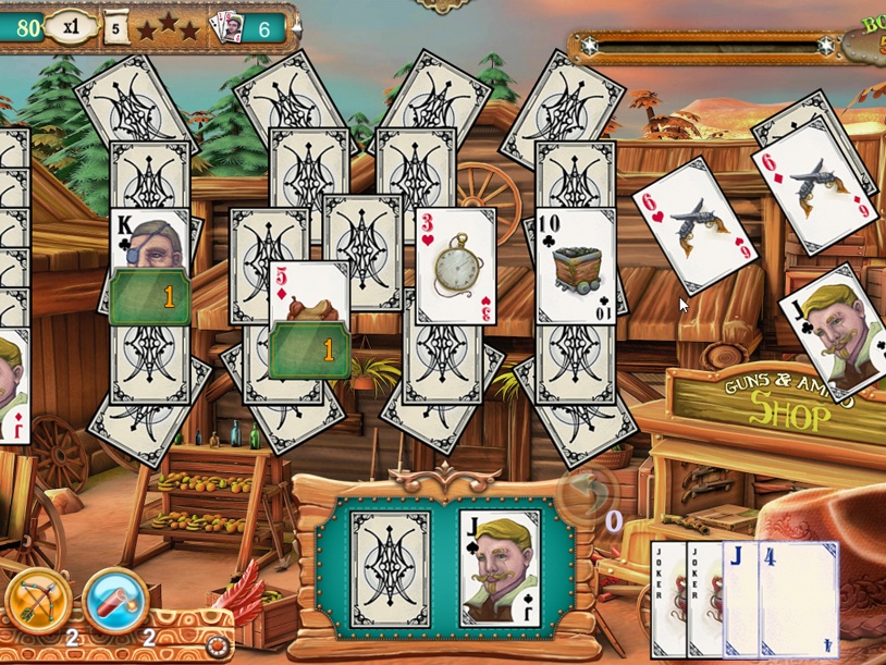 Solitaire Chronicles - Wild Guns screenshot 2