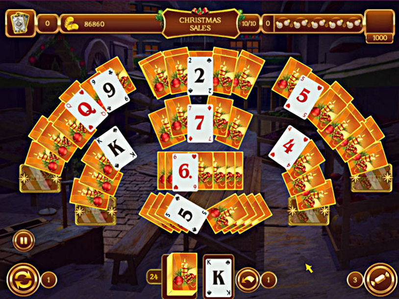 Solitaire Game Christmas screenshot 1