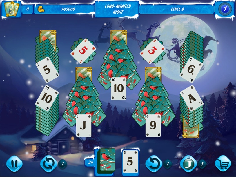Solitaire Jack Frost Winter Adventures screenshot 2