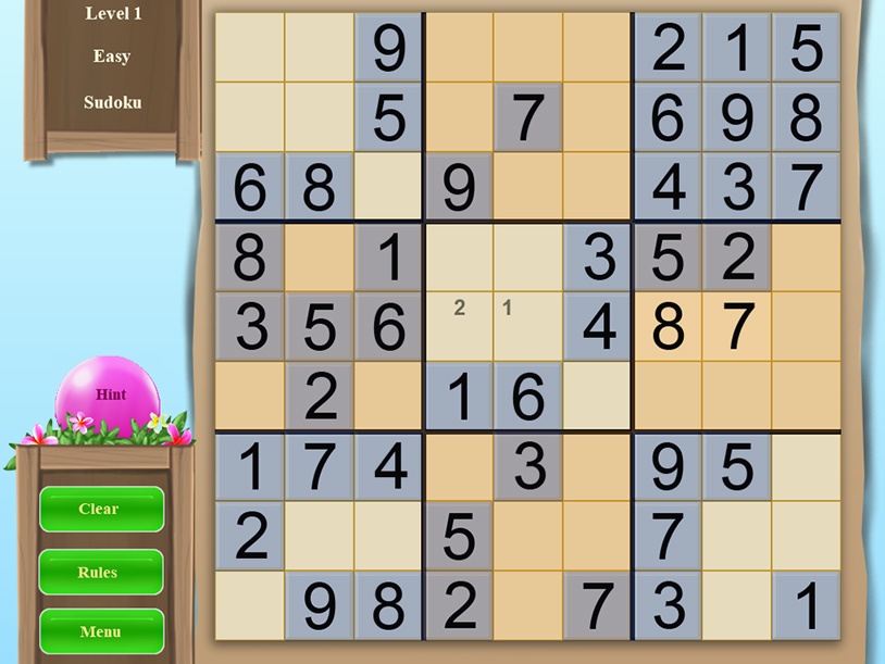 Sudoku Vacation screenshot 1