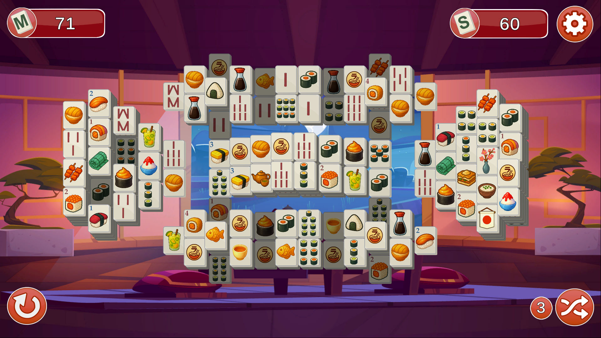 Sushi Mahjong screenshot 2