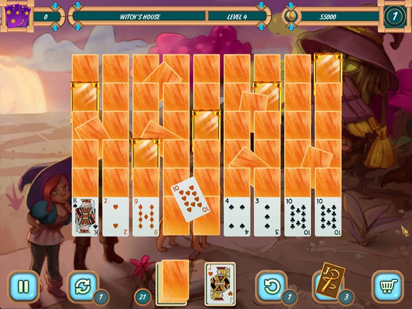 Sweet Solitaire School Witch 2 screenshot 2
