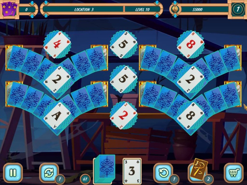 Sweet Solitaire School Witch 3 screenshot 1