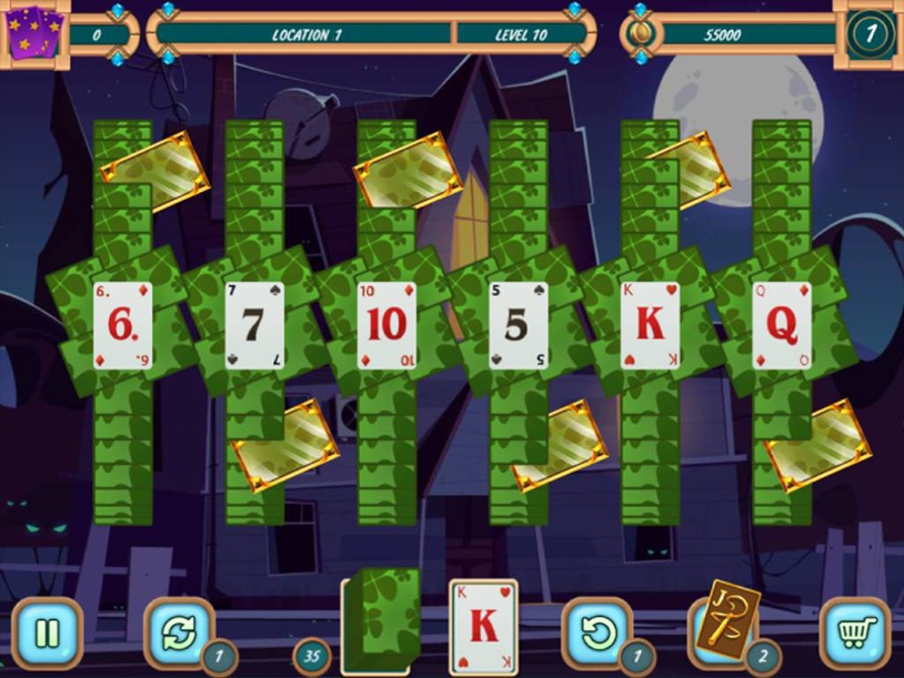 Sweet Solitaire School Witch 3 screenshot 3