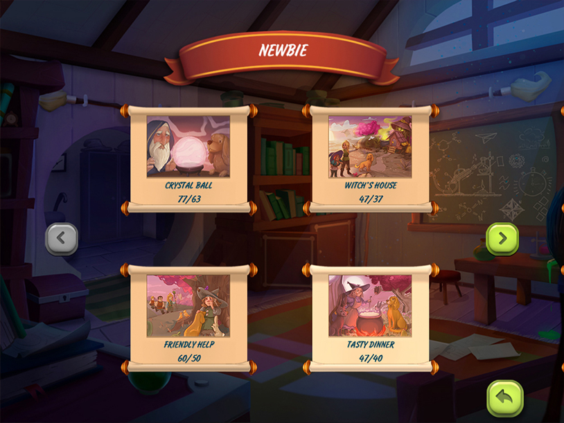 Sweet Solitaire School Witch screenshot 2