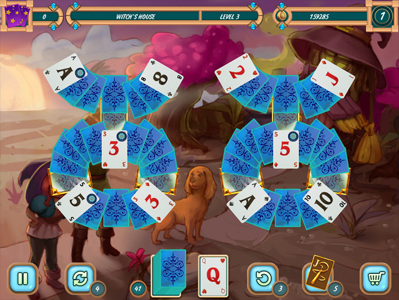 Sweet Solitaire School Witch screenshot 3