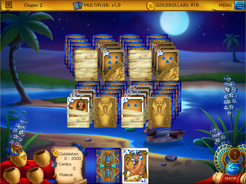 The Artifact of the Pharaoh Solitaire screenshot 1