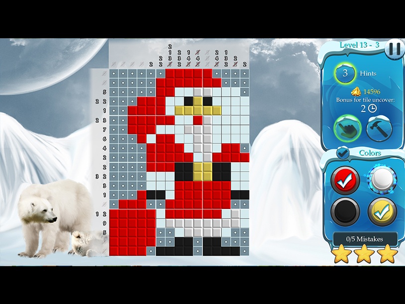 Time Twins Mosaics - Winter Splash screenshot 1