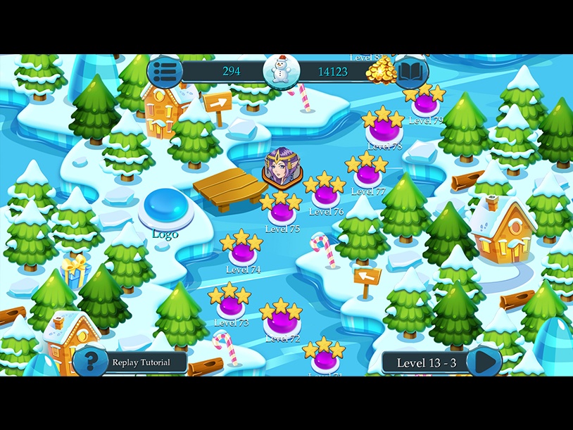 Time Twins Mosaics - Winter Splash screenshot 2