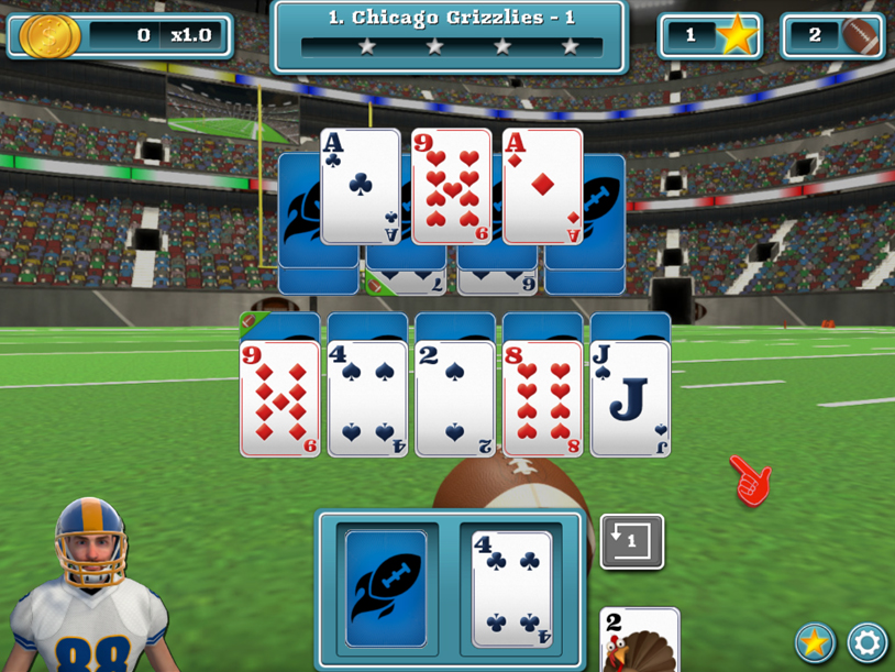 Touch Down Football Solitaire screenshot 1