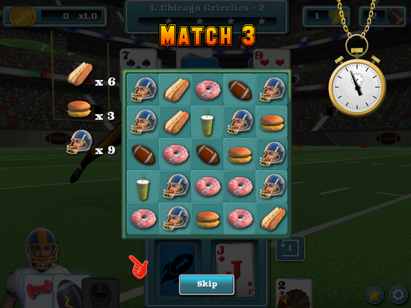 Touch Down Football Solitaire screenshot 2