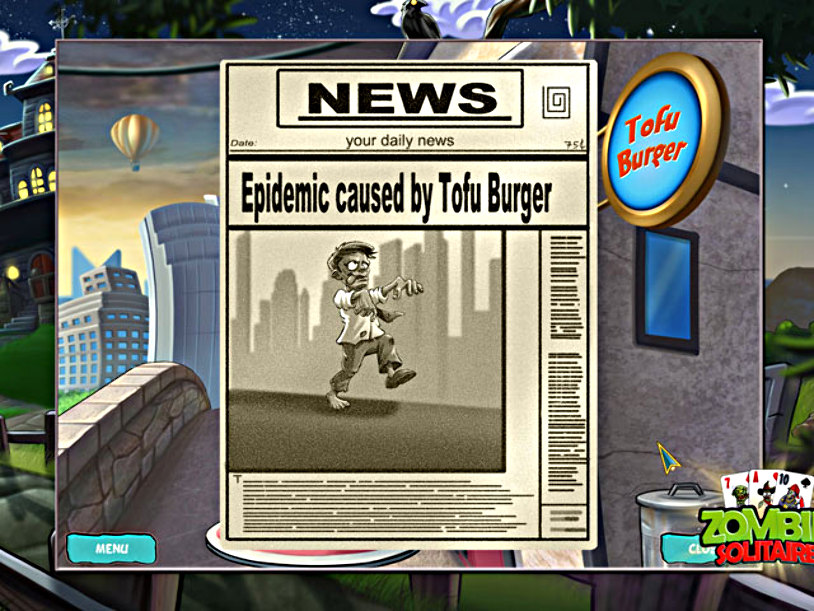 Zombie Solitaire screenshot 2